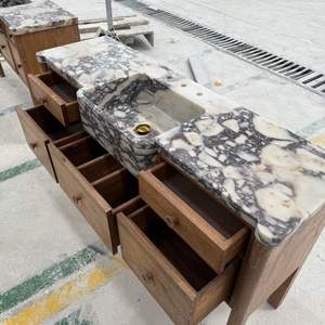 Элегантная Современная мраморная ванная комната Calacatta - Product Image 6