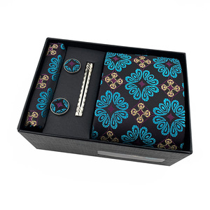 Carré de poche bon marché en gros Cravatte E accessoires bouton de manchette ensemble de cravates et foulards de poche cravates pour hommes ensemble de cravates - Product Image 4