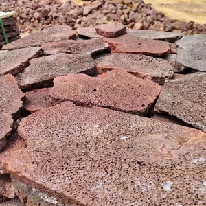 Ventes directes d'usine de <span class=keywords><strong>pierre</strong></span> <span class=keywords><strong>volcanique</strong></span> rouge de couche de drainage de verdissement de toit, roche de montagne de feu rouge/noir naturel - Product Image 3