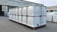 Réservoir d'eau sectionnel en GRP de qualité alimentaire, réservoir de stockage d'eau potable en fibre de verre non toxique pour usage résidentiel