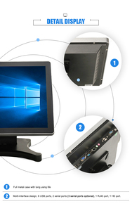 12 ''15'' 17 ''Pos Alles-In-Één Vensters 10 Touch Desktop <span class=keywords><strong>Computer</strong></span> Ddr3 Ram En Touchscreen Display Voor Winkel Winkel Salon - Product Image 5