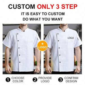 Uniforme d'hôtesse d'hôtel de haute qualité, vente en gros, uniformes de chef de restauration brodés et imprimés avec étiquettes, chemise de chef - Product Image 3