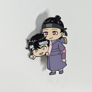 Badge en métal personnalisé, plaqué or rose, avec paillettes, thème anime et dessin animé, en émail souple ou dur, sans minimum de commande, fabrication de badges pour revers - Product Image 3