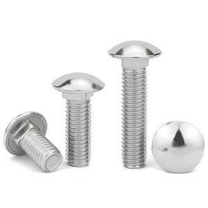 Din 603 Grade 4.8 Black Carbon Steel extra Large Panhead <strong>Carriage</strong> <strong>Bolts</strong> - Product Image 1