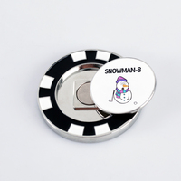 Vente en gros ODM/OEM Accessoires de golf magnétiques en métal double face personnalisés Marqueur de balle adapté au putting green