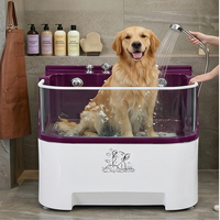 Bac de toilettage pour animaux de compagnie professionnel réglable en hauteur avec station de levage électrique à transition rapide pour chiens