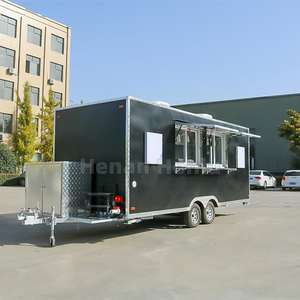 Food Trailer with Full Kitchen Equipments <b>Bbq</b> Food Truck Container Food Cart Mobile bar Trailer - Product Image 3