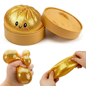 Pelota Antiestrés de Silicona Colorida con Forma de Dumpling, Juguete Sensorial Fidget, Bola de Masa para Apretar, Alivio del Estrés, Juguetes de Mano para Niños de 5 a 7 Años, Misterio - Product Image 1