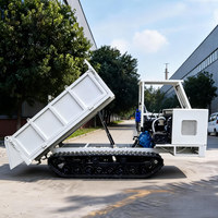 Camion benne sur chenilles direct usine, homologué CE EPA Euro5 Diesel, haute capacité de charge, pour le transport de matériaux de génie civil, pompe rapide