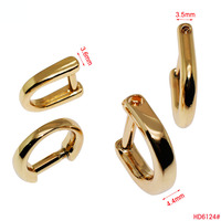Harga Pabrik Mini Size Connect Buckle U Shape Hook Strap Screw Hang Hook Detachable D Rings untuk Tas Tangan