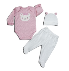 2023 nuovi prodotti <span class=keywords><strong>per</strong></span> bambini set di vestiti <span class=keywords><strong>per</strong></span> neonati appena nati 03 mesi <span class=keywords><strong>per</strong></span> ragazze pagliaccetti a maniche lunghe cappello carino pantalone morbido 3 in uno - Product Image 3