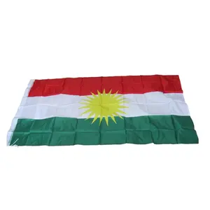 90*150Cm Polyester Afdrukken Koerdistan Vlag