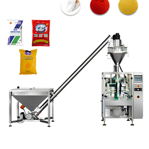 Machine d'emballage verticale automatique de poudre avec remplisseur à vis sans fin, convoyeur à vis, pour sacs plastiques, 220V, contrôle électrique PLC, haute productivité - Product Image 1
