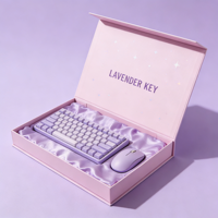 Boîte magnétique pour clavier et souris GOTOP, recyclable, personnalisable, avec doublure en EVA antichoc, finition mate, robuste, rigide, pour cadeau électronique