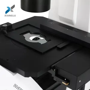 XIANGLU 400x mikroskop metalurgi portabel, mikroskop biologi terbalik untuk laboratorium