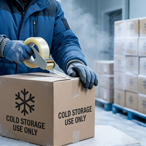 Cinta de Sellado para Bajas Temperaturas, Grado Congelador, BOPP, Ultraestable a Bajas Temperaturas, Cinta de Embalaje para Almacenamiento en Frío - Product Image 6