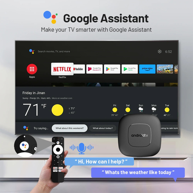 Most Popular Google Voice Android 13 TV Box ATV Allwinner H313 Quad Core 5G Wifi 4K 2GB 8GB 16GB Smart Tv Android Set-Top Box