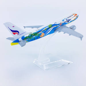 Vente chaude 16cm 1/400 Thai Bangkok Airways A320-200 Ornement Décoratif - Product Image 4