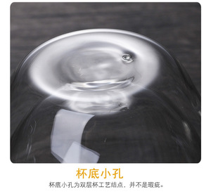 Cốc Thủy Tinh Hai Lớp Chất Lượng Cao Có Tay Cầm Cốc Trà Cà Phê Cốc Thủy Tinh Cách Nhiệt Nóng - Product Image 4