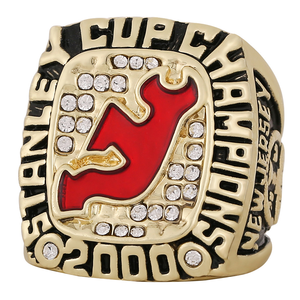 Bague de championnat des Devils de <span class=keywords><strong>New</strong></span> <span class=keywords><strong>Jersey</strong></span> de la LNH 2000, en alliage écologique, pour homme, vente en gros - Product Image 4