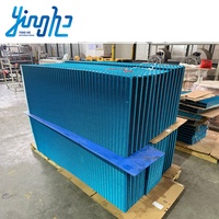 Koil Penukar Panas Sirip Aluminium Tabung Tembaga untuk Unit Distribusi Pendingin Cair Berbasis Baris di Pusat Data Mikro