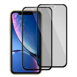 Online perakendeciler sıcak Anti casus gizlilik temperli cam iPhone 11 XR ekran koruyucu koruyucu