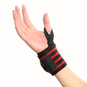 2026 Custom Logo Neoprene Professional Thumb Loop Waterproof Weight Lifting Gym Wrist <b>Support</b> <b>Brace</b> Wrap - Product Image 5