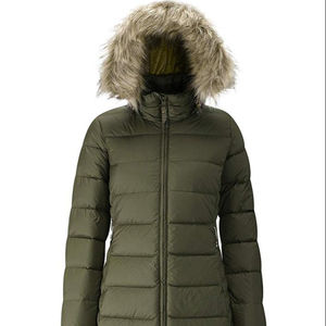 Veste chaude à capuche pour femmes, blouson d'aviateur avec fermeture éclair, hiver - Product Image 1
