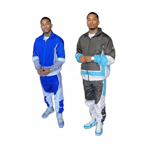 2024 vente en gros respirant coupe-vent veste deux pièces coupe-vent ensembles pour hommes coupe-vent survêtements pour femmes et hommes - Product Image 1