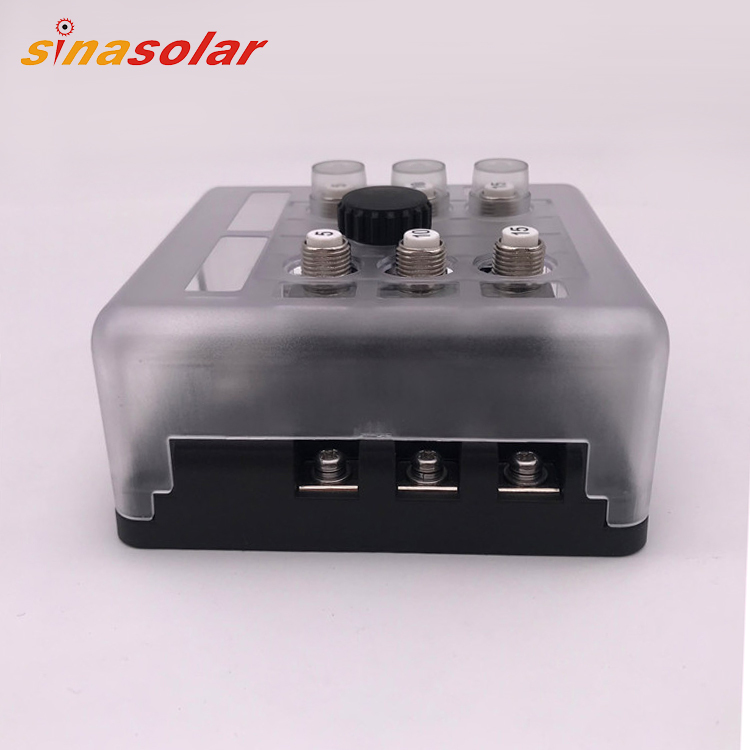 Automobile D'alimentation Marin Inoxydable Distribution 6 Voies Vis Barre Omnibus avec Couvercle