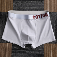 Lot de 3 boxers tricotés pour hommes en viscose et coton, taille mi-haute, respirants, antibactériens et écologiques, fabrication chinoise