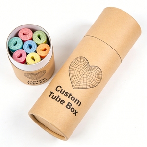 Customized Paper Tube Packaging Kraft Paper Gift Boxes Round Jar Brown Kraft Paper Tube Packaging Eco Friendly Paper Boxes - Product Image 5