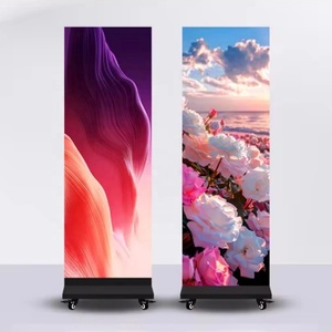 Afficheur numérique LED <span class=keywords><strong>ZENTEC</strong></span> P2.5 ultra fin sur pied avec un rapport 16:9 pour la publicité intérieure dans les hôtels, les aéroports et les salons - Product Image 1