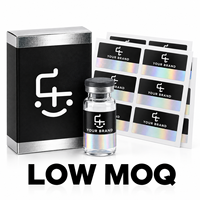 Boîte et étiquette pour flacon de peptides avec pelliculage mat, plateau d'insertion transparent pour flacons de 2 ml, 3 ml, 5 ml, 10 ml, qualité écologique