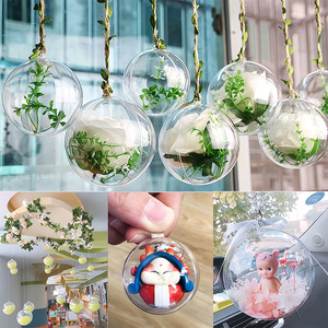 Reaching New Heights Transparent Acrylic <b>Spheres</b> Round Hanging Decorative Ornaments For Christmas And Home Decor - Product Image 1