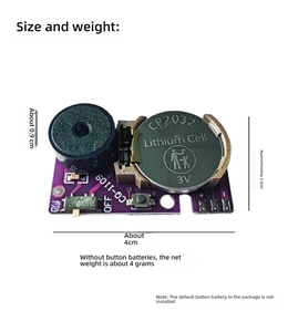 Mainan Lelucon Unik Alat Suara Kriket Mini Tersembunyi Pembuat Suara Beeping Hadiah Pesta Kado Kaca 7 <span class=keywords><strong>PCB</strong></span> - Product Image 2