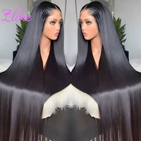 Perruques de cheveux humains indiens bruts 13x4 avec dentelle transparente, cuticules alignées, ondulations profondes, perruques frontales Full HD pour femmes noires