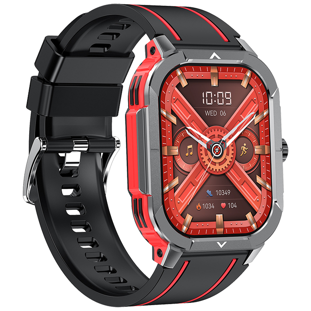 AMOLED Unisex Smartwatch Digital Touchscreen IP68 Waterproof 50mm Compass Sleep Tracker Chronograph Silica Gel Magnetic Android