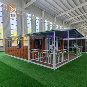 <span class=keywords><strong>Casa</strong></span> Contenedor Expandible de Lujo de 40 pies con Gran Terraza y Techo Inclinado, Casas Modulares Prefabricadas, <span class=keywords><strong>Kit</strong></span> de Villa de 2 o 3 Dormitorios - Product Image 2