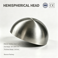 Achat en gros de capuchons sphériques sans soudure en acier inoxydable haute résistance pour cuves sous pression industrielles