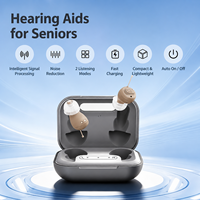 Aides auditives numériques invisibles rechargeables, fonctionnement simple, double mode pour les seniors, amplificateur sonore, fabrication OEM ODM