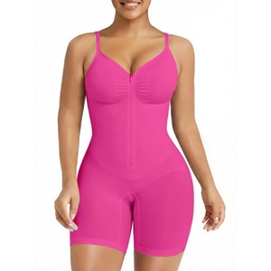 <span class=keywords><strong>Body</strong></span> Moldeador de Nylon Transpirable para Mujer Europea y Americana, con Efecto Levantacola y Abdominal, Pantalones Cortos Ajustados con Cremallera - Product Image 3