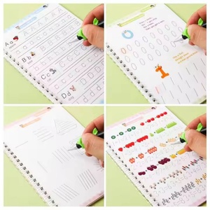 Cuaderno de Práctica de Escritura en Inglés, 4 Piezas, Cuaderno de Caligrafía para Niños, Libro de Impresión Caligráfica, Juguetes de Dibujo para Entrenamiento de Caligrafía Infantil - Product Image 3