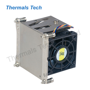 4 أنابيب حرارية للحوض الحراري النشط مع مروحة تبريد هواء 6025 لرقاقات وحدة المعالجة المركزية لخادم 2U - Product Image 5