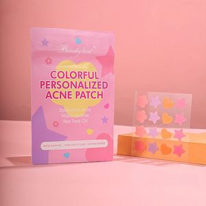 แผ่นแปะสิวสีสันสดใสจากโรงงาน OEM ไฮโดรคอลลอยด์ผสมกรดซาลิไซลิกและน้ำมันทีทรี  รับผลิตโลโก้ตามสั่ง ขายส่ง ชุดผลิตภัณฑ์ดูแลผิวที่ดีที่สุด - Product Image 3