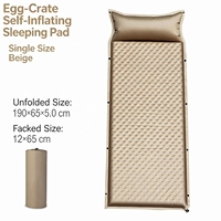 Matelas de camping gonflable automatique pliable, matelas pneumatique individuel pour tente, randonnée et voyage