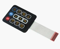 Pantallas de Teclado de Membrana con Botones Táctiles de Circuito de Pasta de Plata Personalizados, Impresión de Pantalla para Electrodomésticos