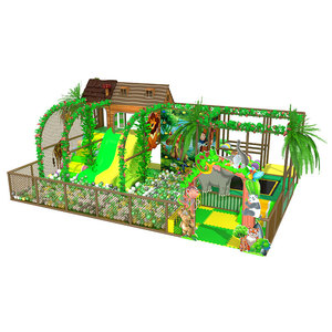 Jungle <span class=keywords><strong>arbre</strong></span> <span class=keywords><strong>maison</strong></span> Ninja éléments Sport toboggan jeux de jeux pour enfants intérieur aire de jeux Center décor - Product Image 1