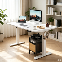 Bureau électrique ergonomique moderne et minimaliste en acier laminé à froid, réglable, écologique, pour la maison, le bureau, l'étude et les jeux