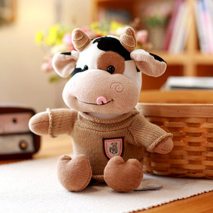 Mới mềm mại và thoải mái bốn mặt căng Vải Búp Bê sang trọng bò Đồ chơi Bò Thú nhồi bông - Product Image 5